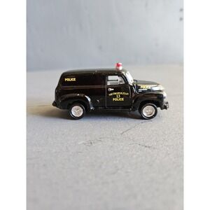 1950 Chevy Panel Delivery Police Car Diecast Model Blk Metropolitan Johnny light